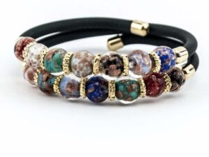 Bracelet in Glass and Aventurine - Multicolor