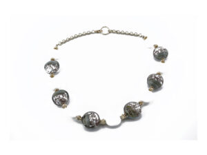 Necklace in Chalcedony Murano Glass & Avventurina