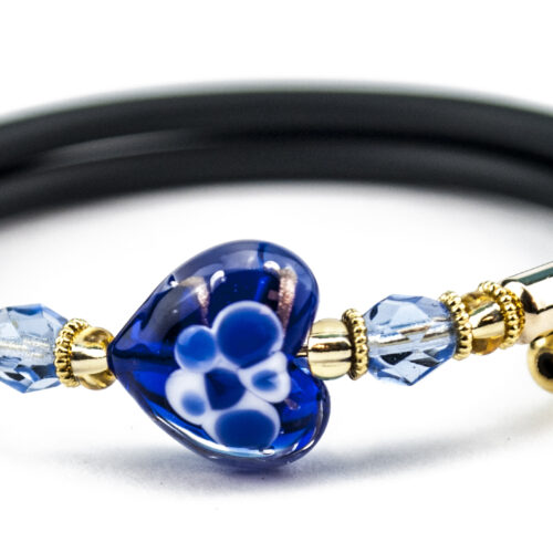 Bracelet in Murano glass with Heart