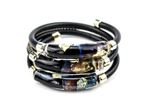 Bracelets in Chalcedony Murano Glass 3 line