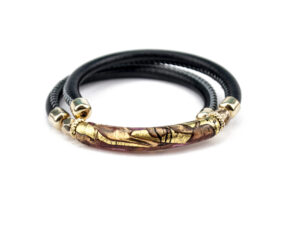 Murano Glass Bracelet with gold 24kt - Violet