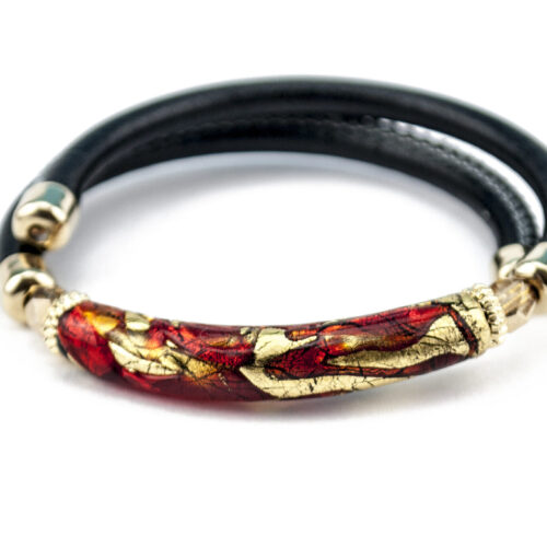 Murano Glass Bracelet with gold 24kt