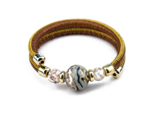 Bracelets in Chalcedony Murano Glass & avv