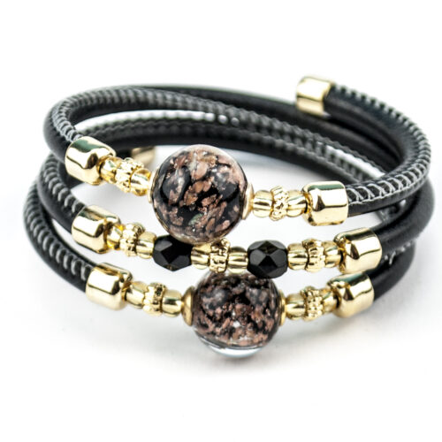 Bracelets in Murano Glass - Black