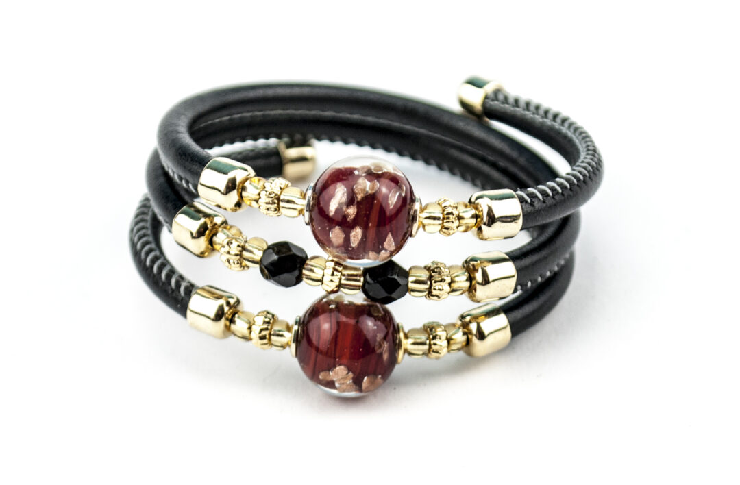 Bracelets in Murano Glass - Black